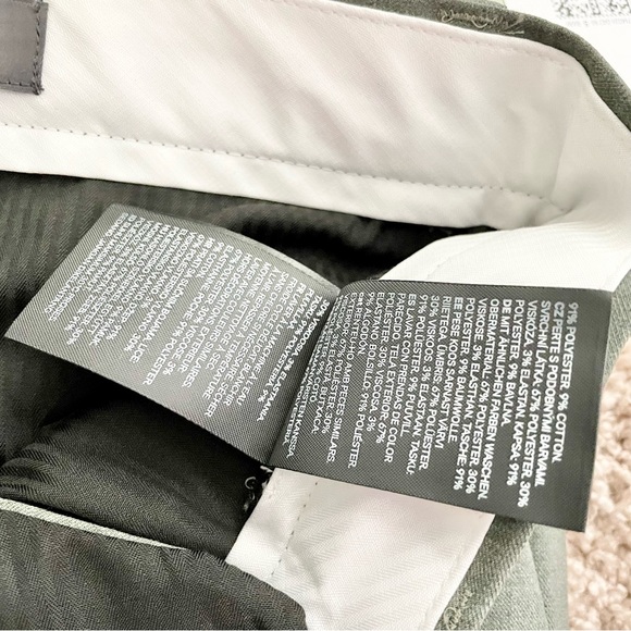 SOLD NWT H&M Slim Fit Suit Pants in Grey Green Size 30R - Picture 8 of 10